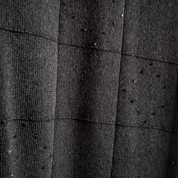 Exclusively Pat M. Black Embellished Zip Cardigan - Picture 2 of 6